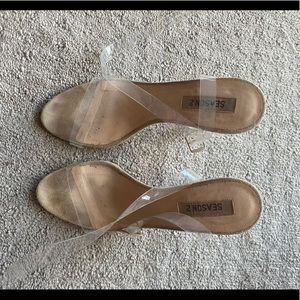 YEEZY season 2 clear Pyrex heels